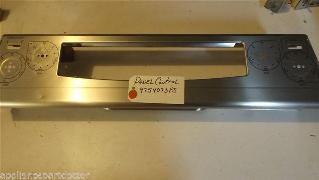KITCHENAID STOVE 9754073PS Panel, Control (one dimple) USED KITCHENAID STOVE 9754073PS Panel, Control (one dimple) USED